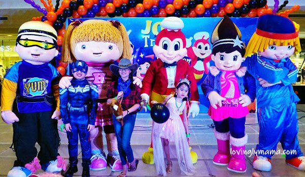 Jollibee Bacolod Halloween Express - Bacolod blogger - Bacolod mommy blogger - kids - daughters - Halloween costumes for kids - cosplay for kids - cowgirl - unicorn princess - Captain America - costumes for kids - scary costumes- pretend play - Ayala Malls Capitol Central - Jollibee and friends