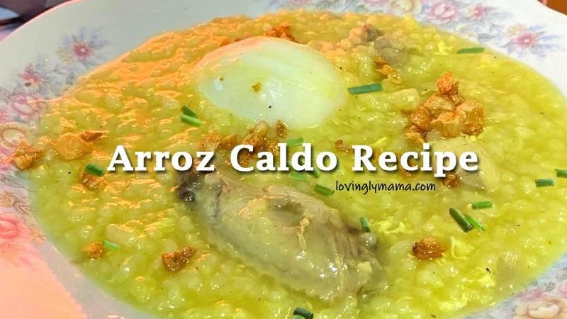 arroz caldo recipe - comfort food - Bacolod mommy blogger - health benefits of ginger and turmeric - egg and chicken porridge