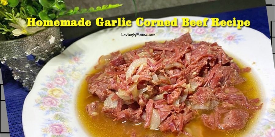 homemade garlic corned beef recipe - homecooking - from my kitchen - cooking tips - pressure cooker - breakfast - sauteed corned beef