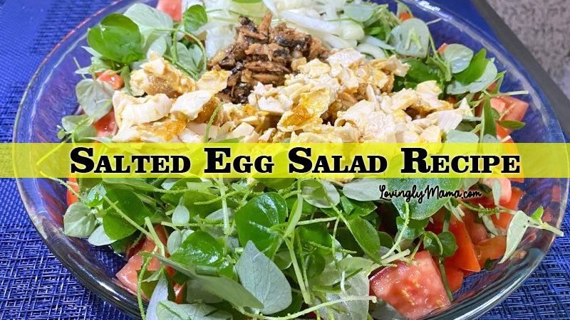 salted egg salad recipe - pansit-pansitan - sardines recipe - homecooking - Bacolod mommy blogger - salad dish