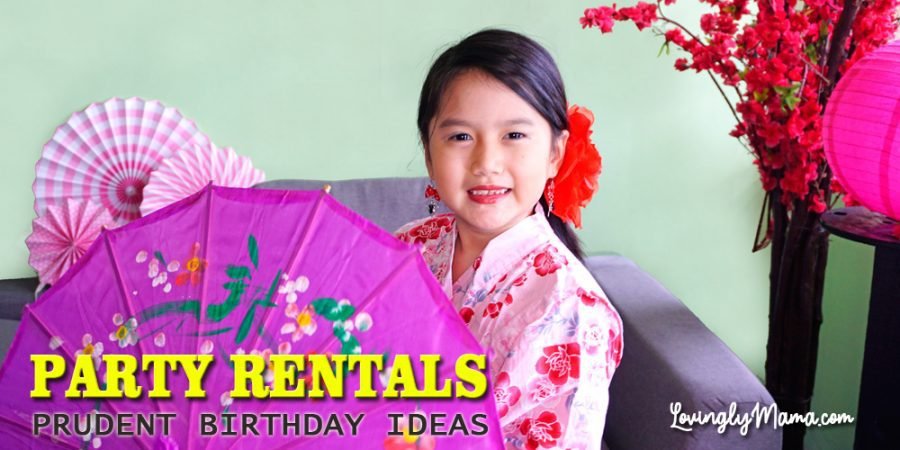 Bacolod party rentals - party decors - party setup ideas - birthday party ideas - Sakura theme - Japanese kimono - Shane 7th