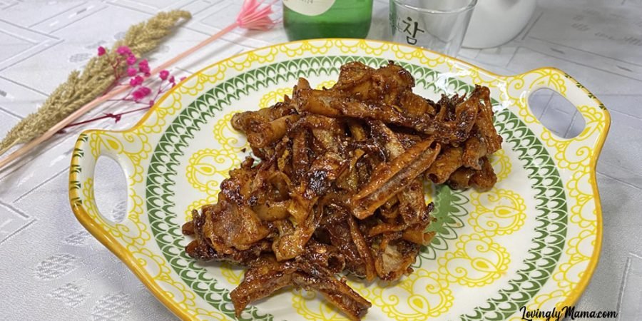 Korean-style spicy squid jerky recipe - Korean food - Korean cuisine - appetizer - pulutan - Moroccan dish
