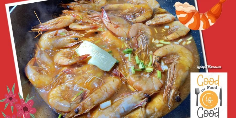 spicy shrimp recipe - seafood dish - dried culinary herbs - McCormick cooking herbs - homecooking - non stick pan - cover