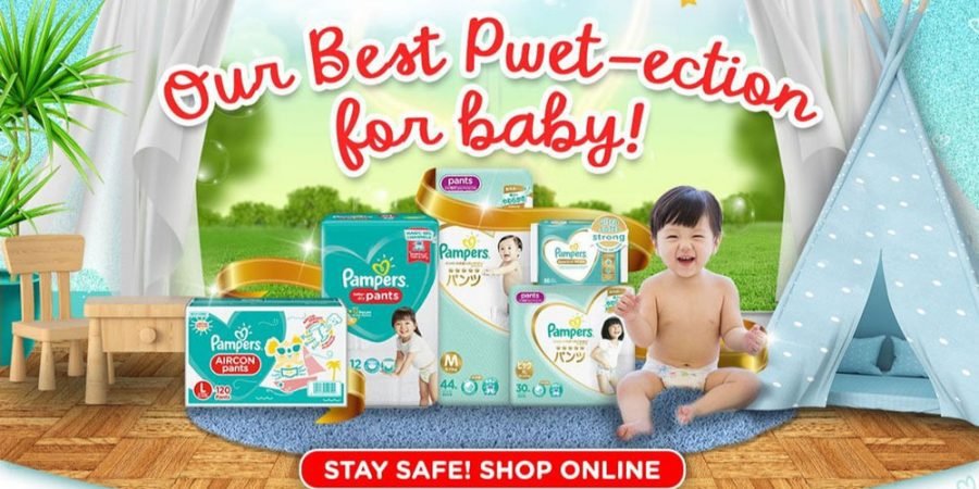 Pampers Baby Dry Pants - Pampers baby wipes with aloe - Shopee Baby - Shopee moms club - online shopping - infant