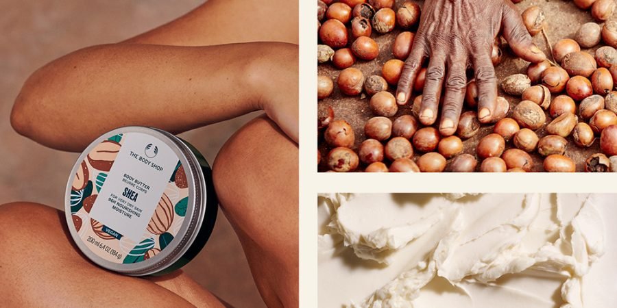 shea body butter - The Body Shop - moisturizer - smooth skin - body butter - sustainable farming