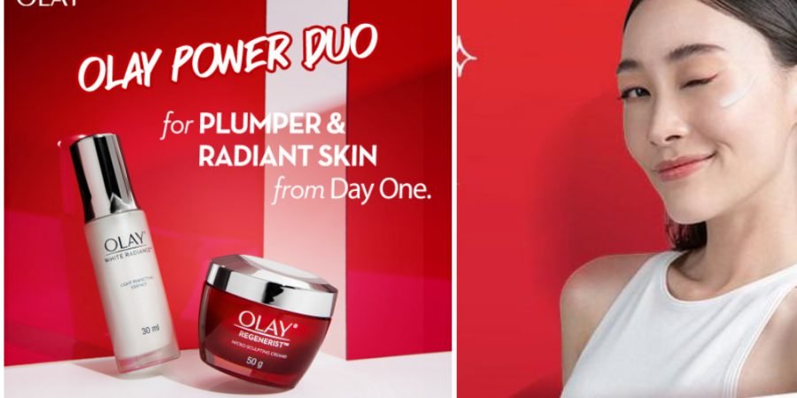 Olay Skin Regenerist Power Duo Micro-sculpting Cream - beauty -White Radiance Essence Dropper - anti aging - niacinamide - skin reborn - plump skin