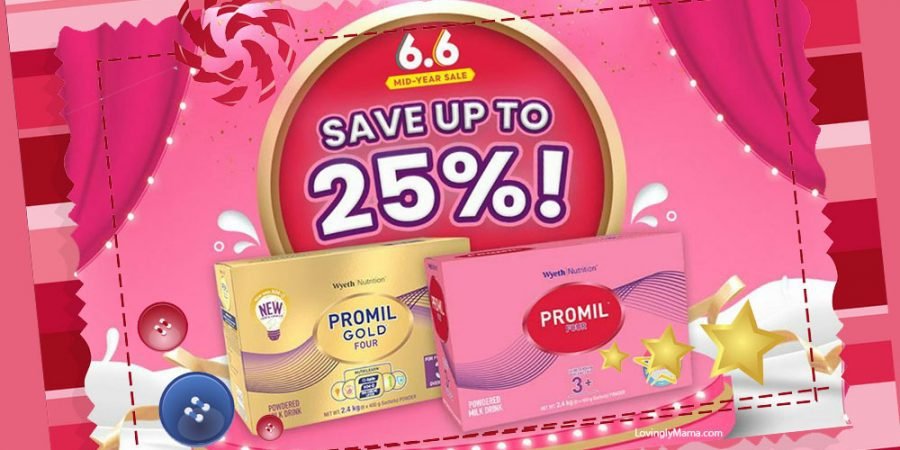 Promil Gold Four - Promil Four - Follow on formula milk - Shopee 6-6 Mid-Year sale - pink background
