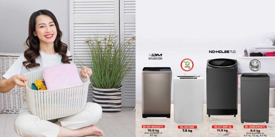 Sharp-Washing-Machine- all season laundry solution - homemaker - laundry tips - labada - home - nanay - Sharp automatic washing machines - fresh laundry in hamper