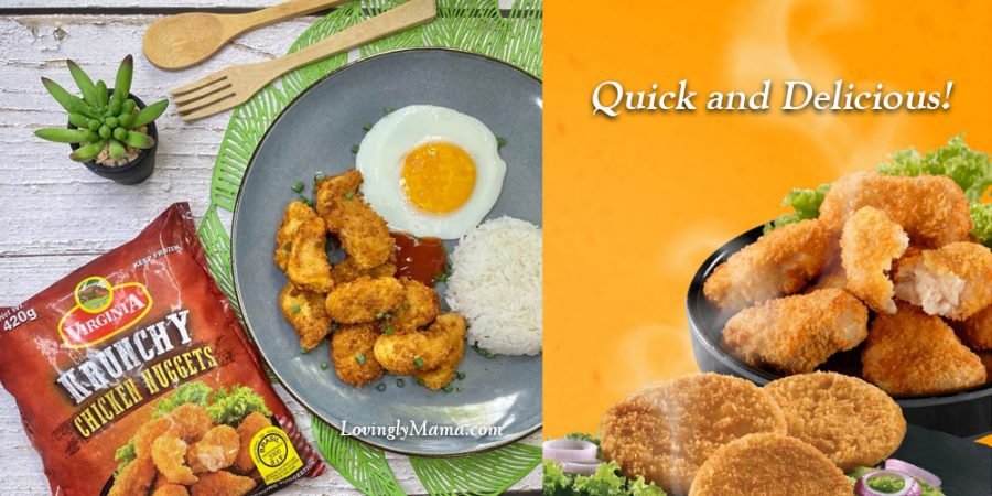 Virginia Krunchy Chicken Nuggets - fried chicken nuggets - easy to prepare meal - ulam - baon suggestion - frying in a non-stick pan - wooden utensils