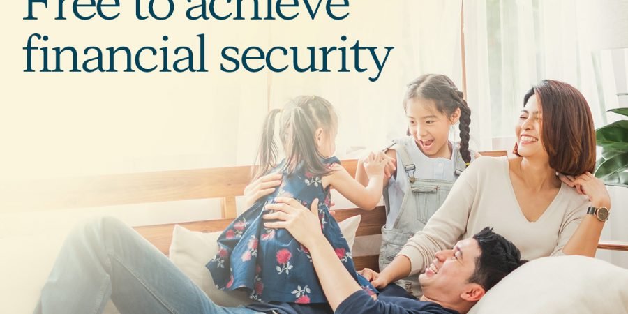 Financial Independence Month Poster - financial independence retire early - financial security with sun life of canada - happy family