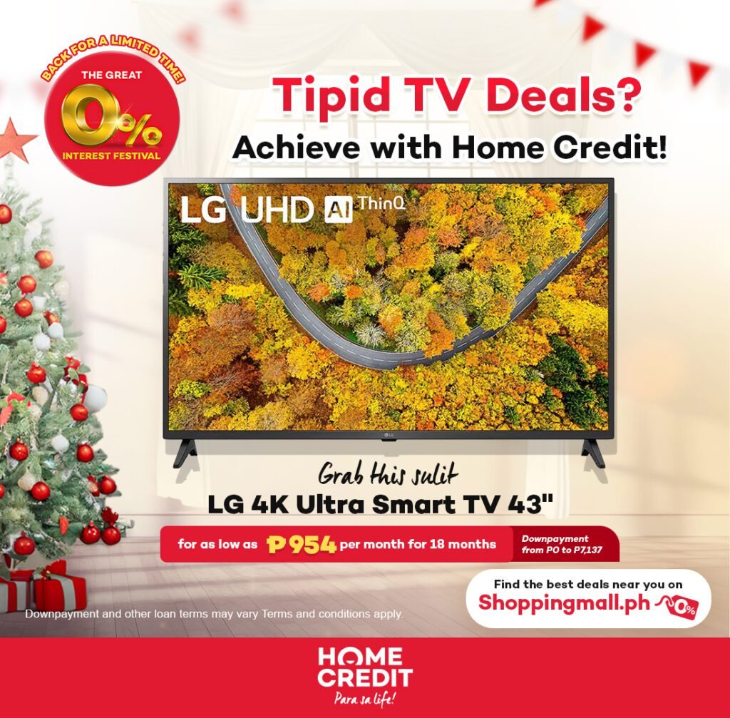Home Credit Philippines, shopping, 13th month, Christmas bonus, best smart TV this season, 0% interest on installment plans, home theater system, android TV, Bacolod blogger, shopping, Christmas shopping