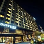 Courtyard by Marriott Nagoya - where to stay in Japan - business hotel in Japan - Sun Life Philippines Macaulay Club incentive trip - unagi omelet - view from our room - facade night