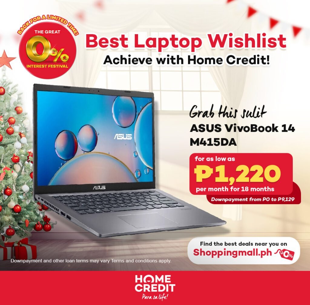 best laptop deals, Christmas shopping, Christmas gift ideas, online learning, gadgets, laptops, Home Credit Philippines, Philippines, money, 13th month pay, Christmas bonus