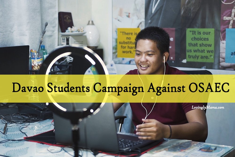 Republic Act 11930, OSAEC, students in Davao, Association of Youth Child Rights Advocates of Davao City (ACAD), CSAEM, Save the Children Philippines, protect children against violence, Philippines, children, kids, teenagers, violence against children, fight against OSAEC, Filipino children, teenage content creator, ringlight, Filipino teenage boy, what to share online