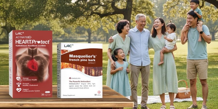 LAC Masquelier's French Pine Bark and LAC Activated Heart Protect -- 2 premium antioxidants that support cardiovascular health.