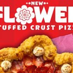 Pizza Hut flower stuffed crust pizza